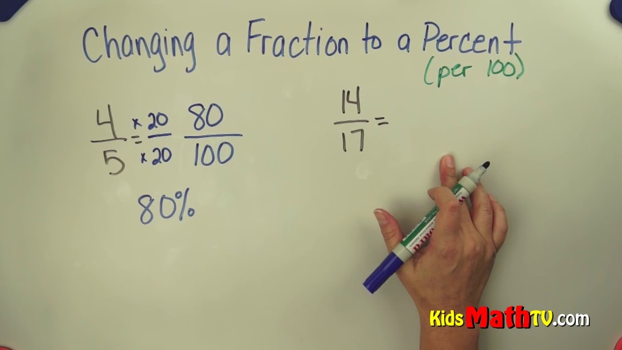 How To Convert Fractions To Percentages Step By Step Video YouTube