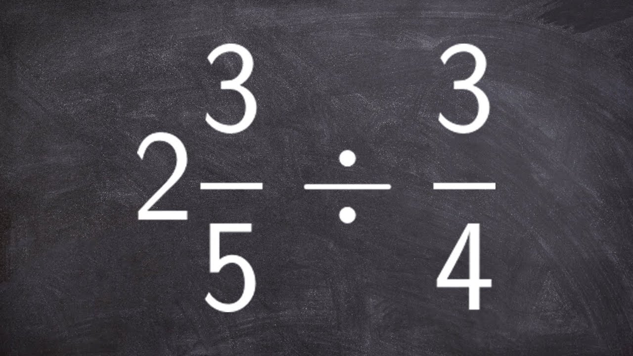 How To Divide A Mixed Number By A Fraction YouTube