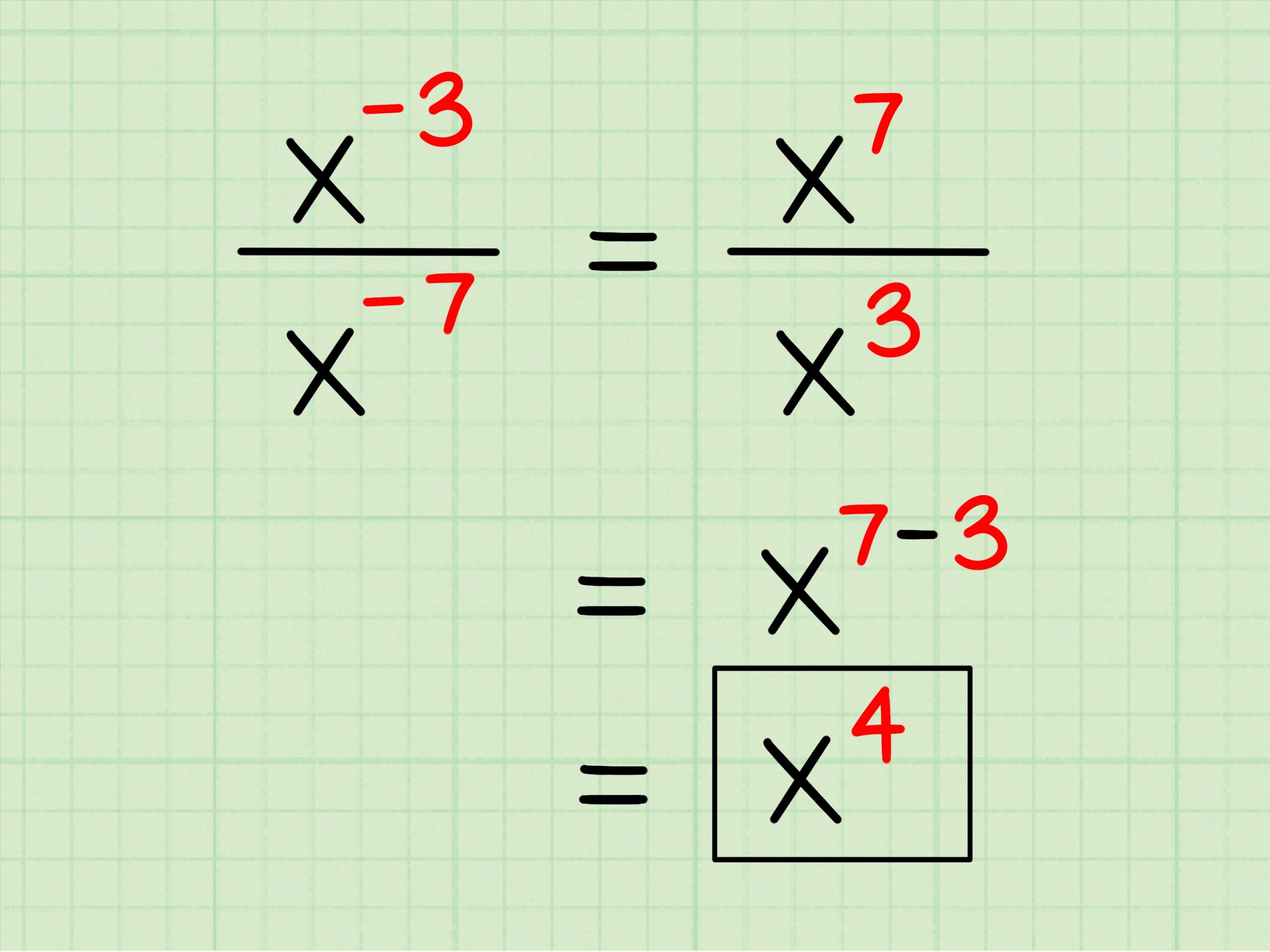 How To Divide Exponents Quotient Property Of Powers