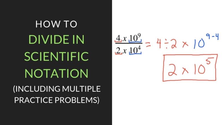 How To Divide In Scientific Notation Mathcation YouTube