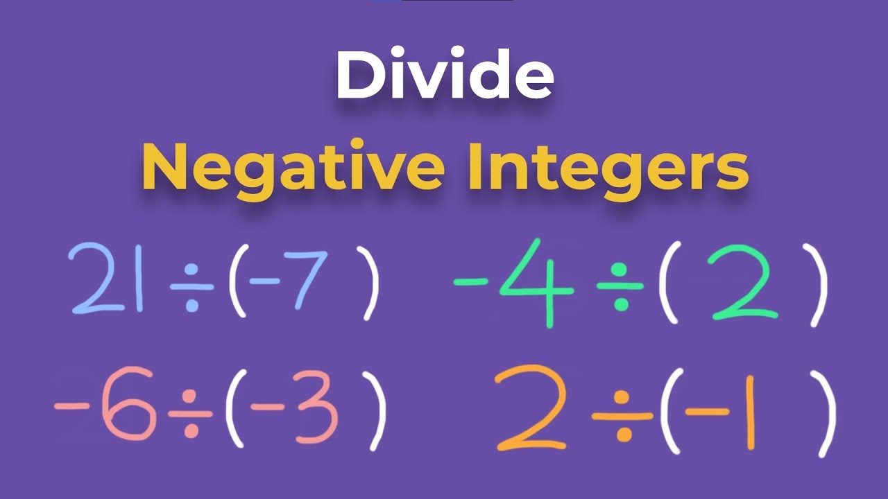 How To Divide Negative Numbers YouTube