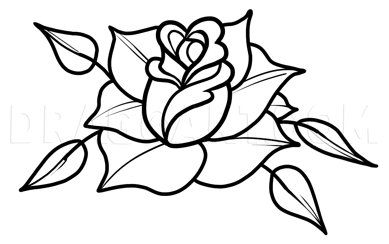 How To Draw A Flower For Beginners Drawing Step By Step By Dawn DragoArt