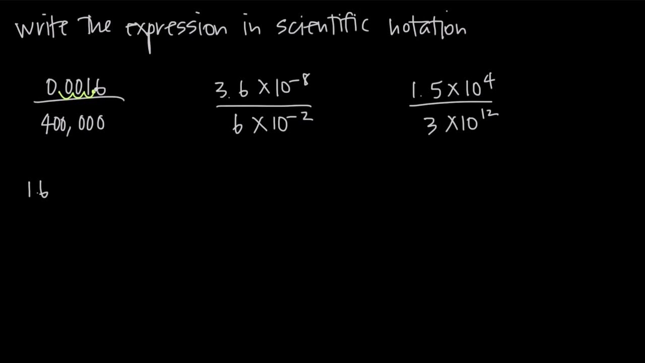 HOW TO EASILY DIVIDE SCIENTIFIC NOTATION KristaKingMath YouTube