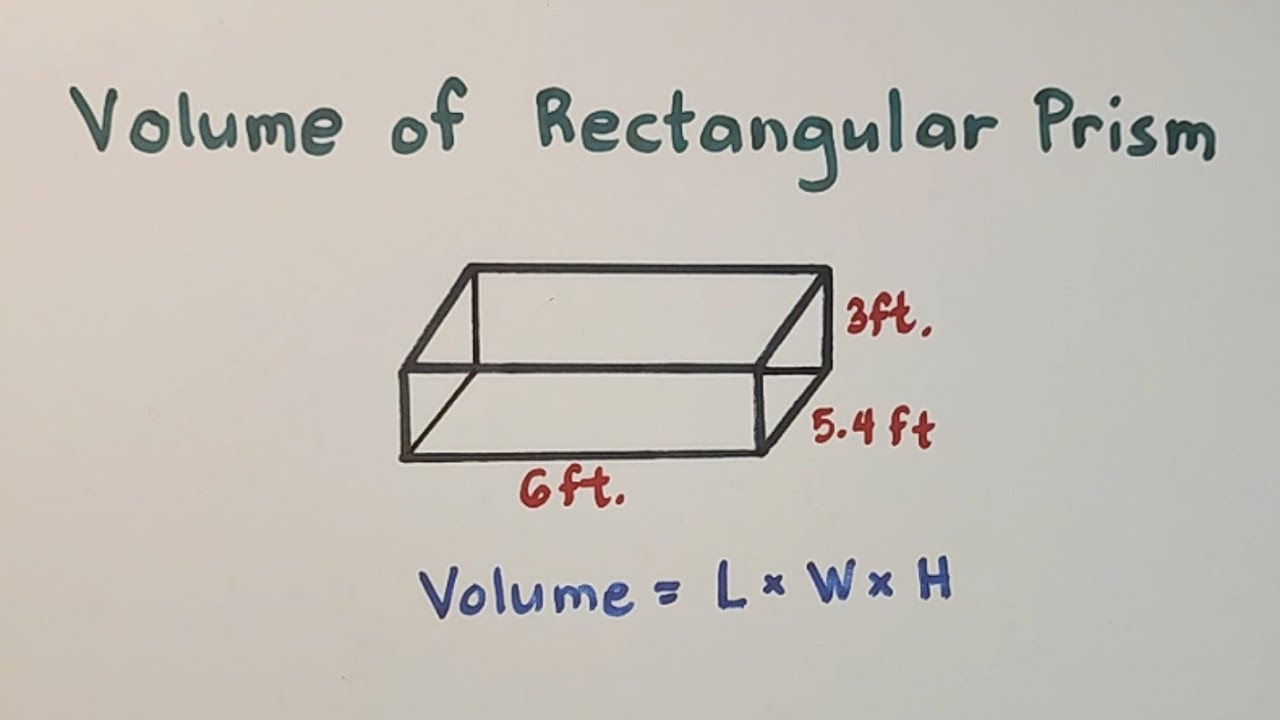 how to get the volume of a rectangular prism
