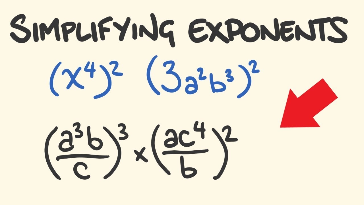 How To Solve And Simplify Exponents YouTube