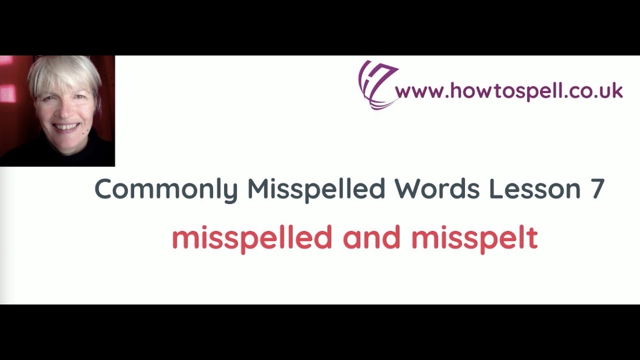 how do you spell misspelled