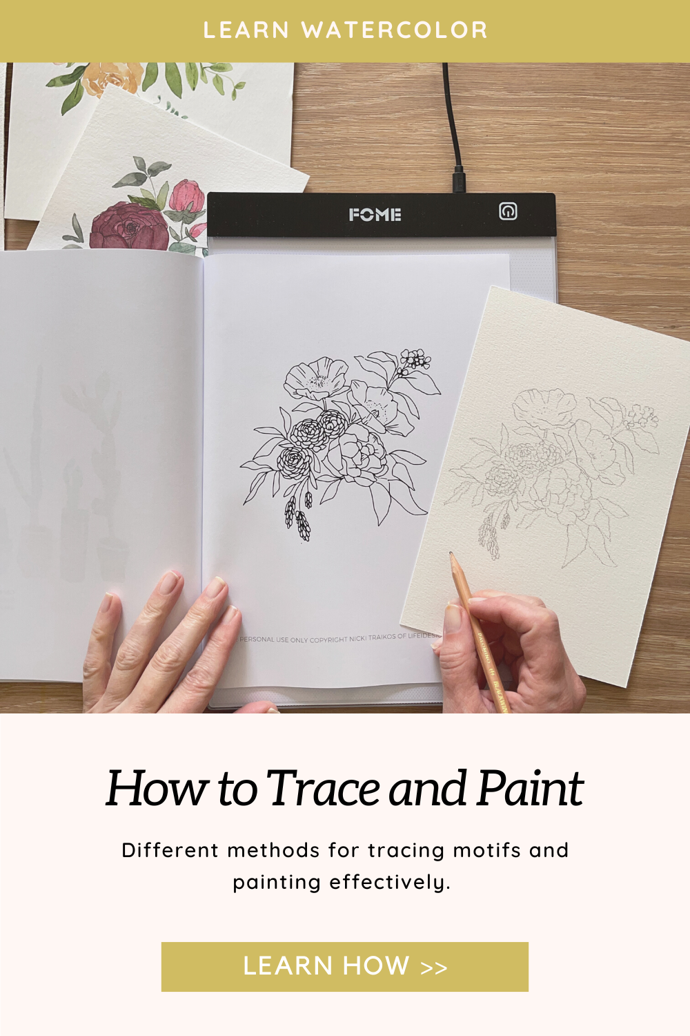 how to use tracing paper