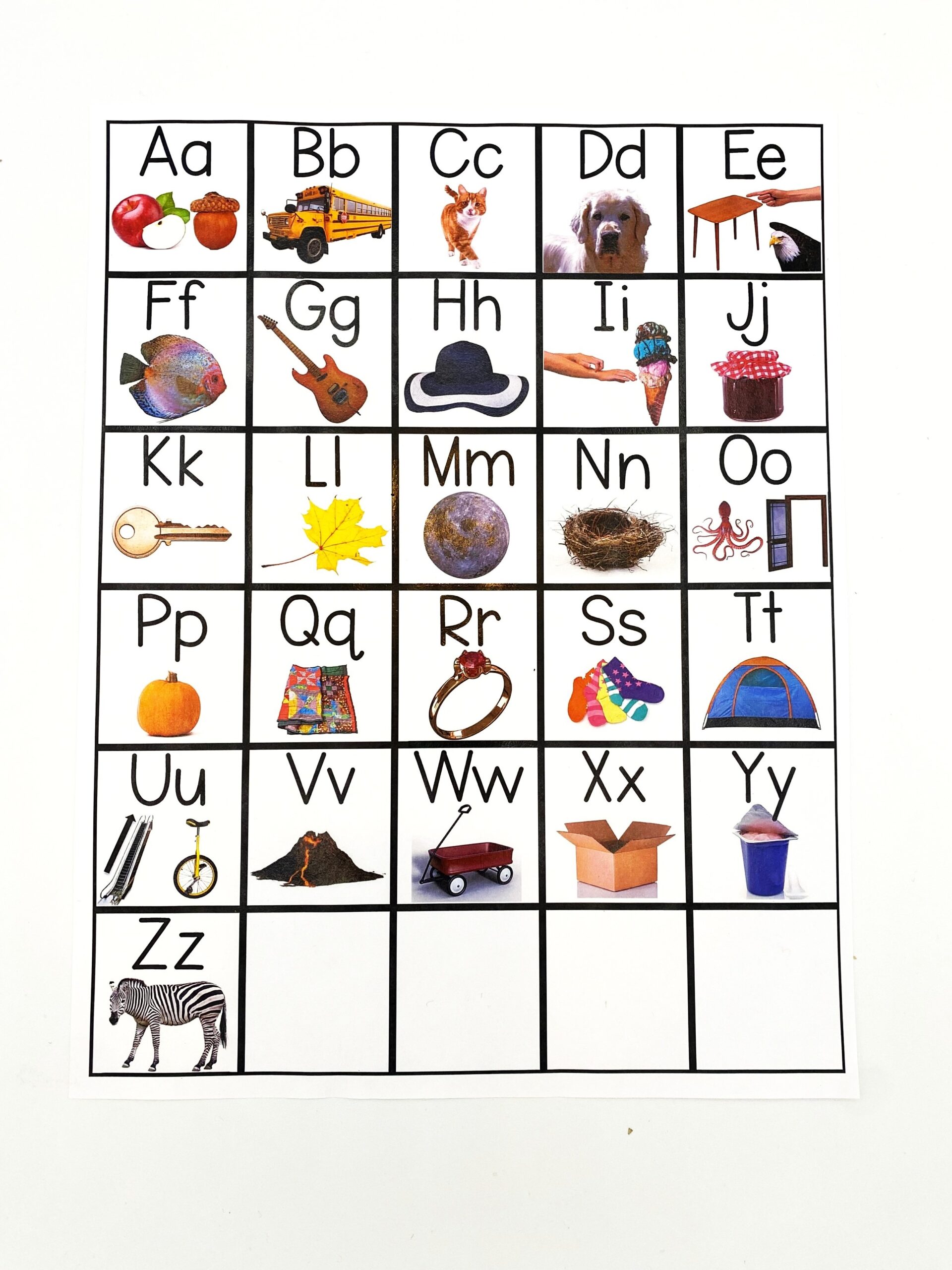 How To Use Alphabet Charts To Teach Early Reading Skills Reading Rachel