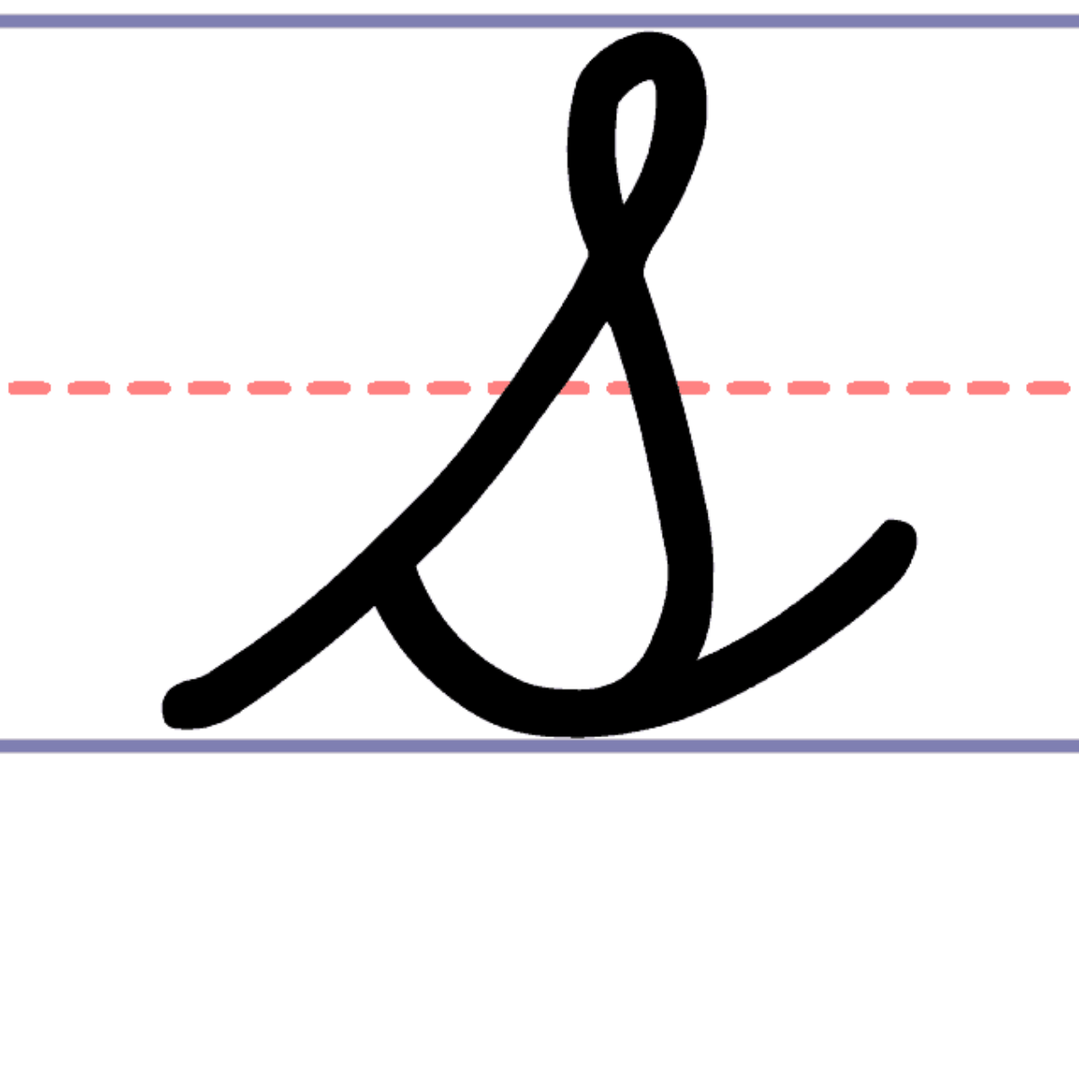 How To Write A Cursive Uppercase S