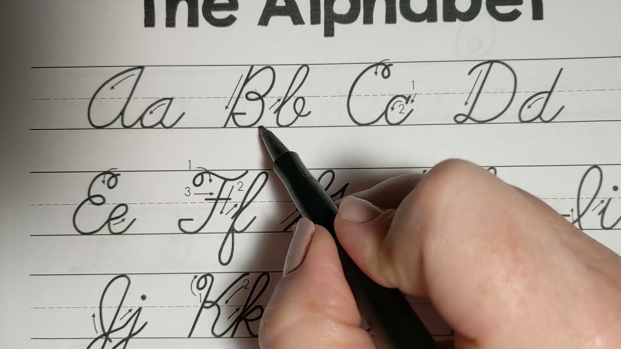 how to do cursive