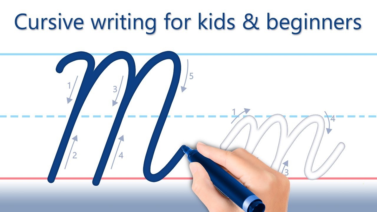 capital m in cursive
