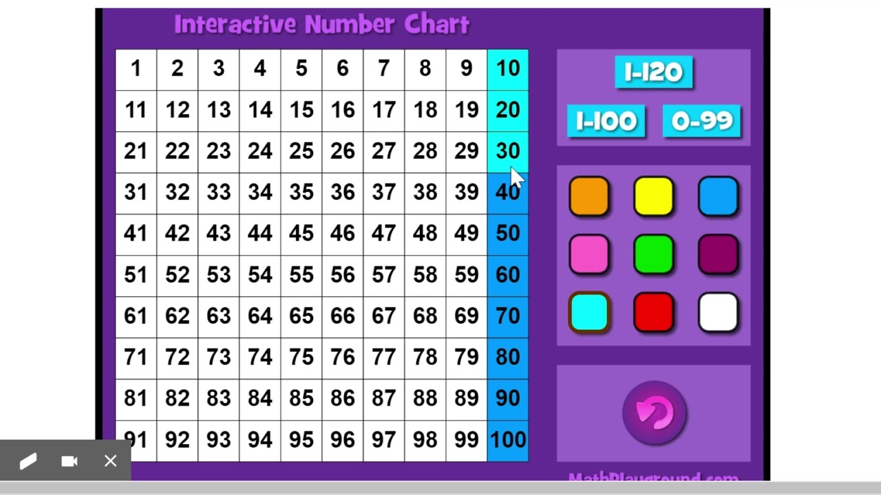 Interactive Hundreds Chart Math Playground YouTube