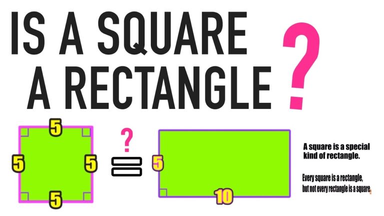 IS A SQUARE A RECTANGLE YES OR NO YouTube