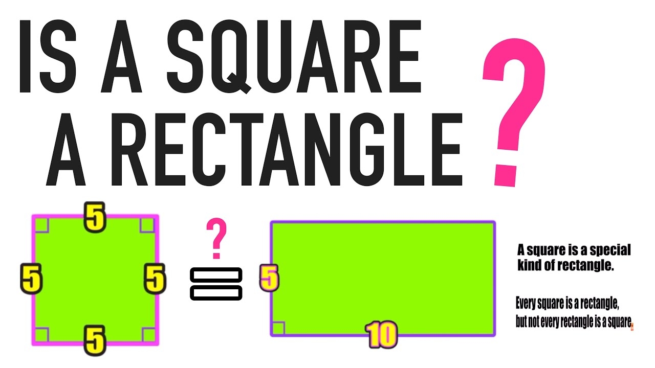 IS A SQUARE A RECTANGLE YES OR NO YouTube