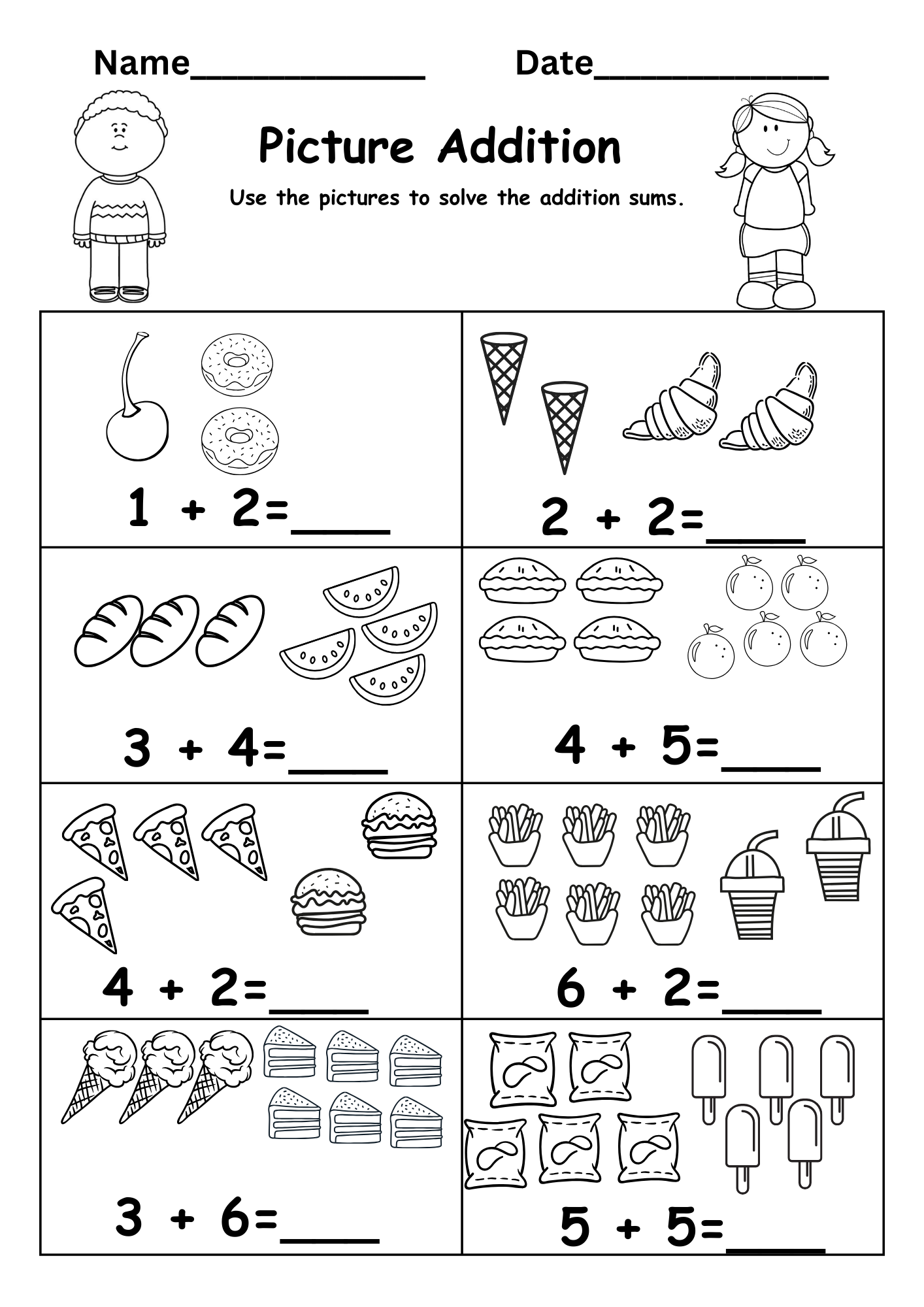 free kindergarten worksheets