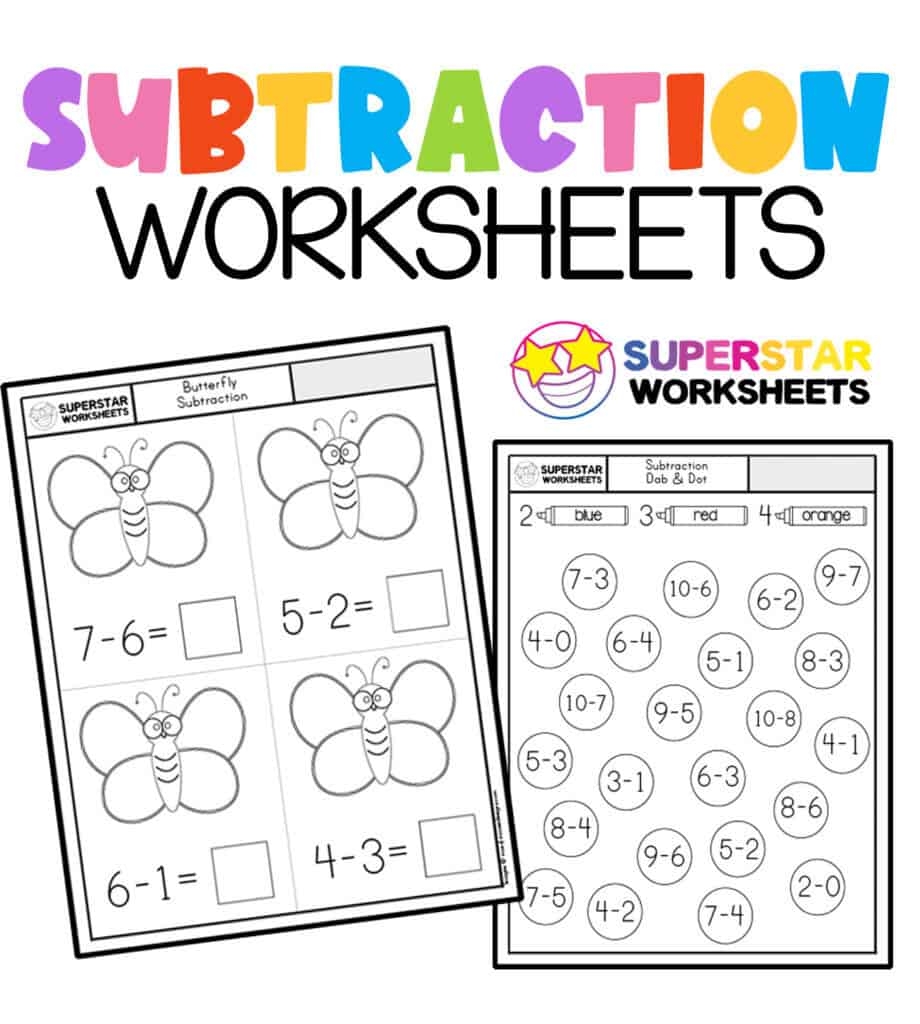 free math printable worksheets for kindergarten