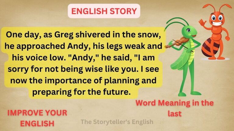 LEARN ENGLISH THROUGH MORAL STORY Level 1 WORD MEANING IELTS Speaking Skill YouTube