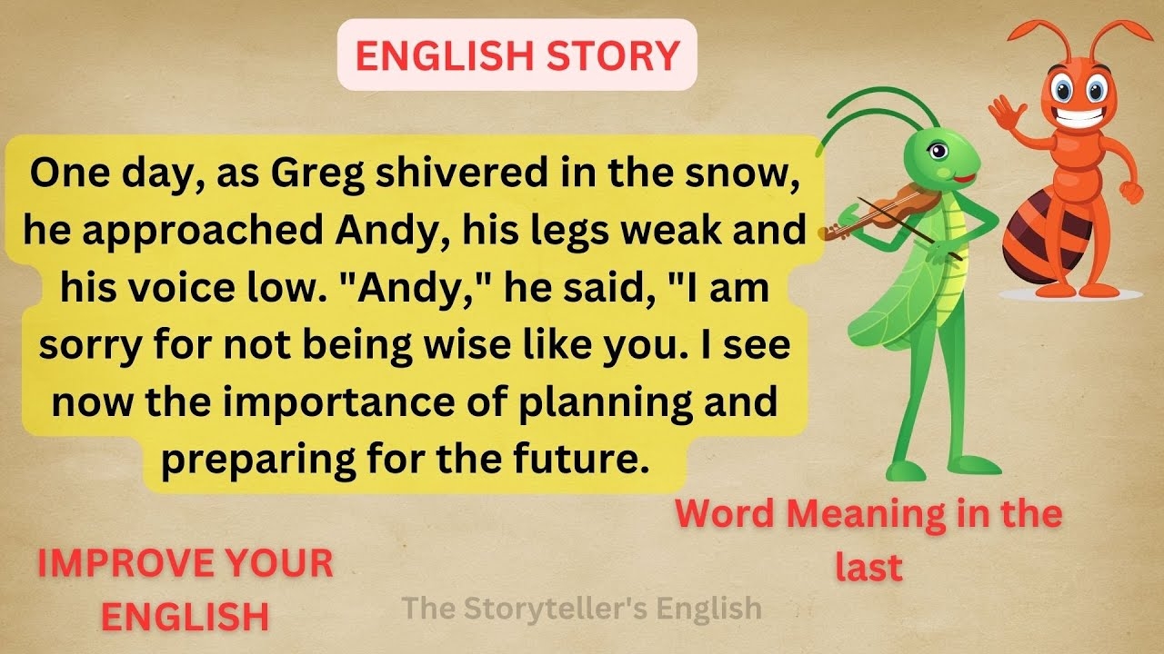 LEARN ENGLISH THROUGH MORAL STORY Level 1 WORD MEANING IELTS Speaking Skill YouTube