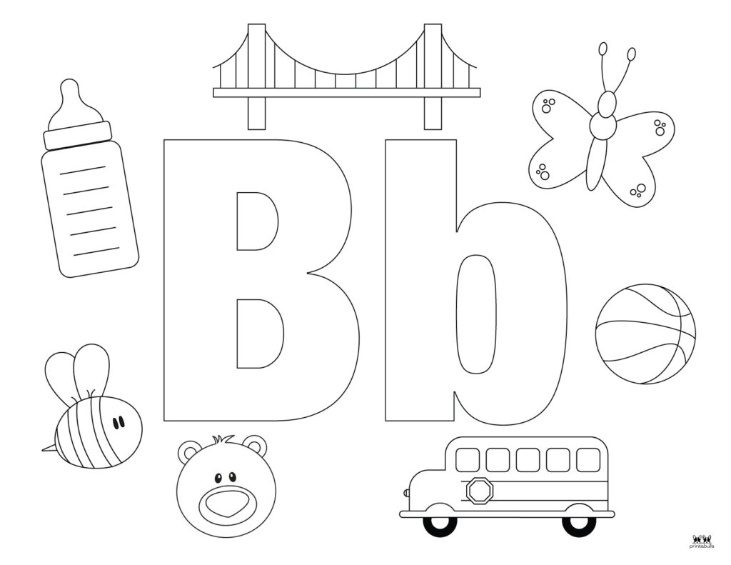 coloring pages for the letter b coloring pages for the letter b