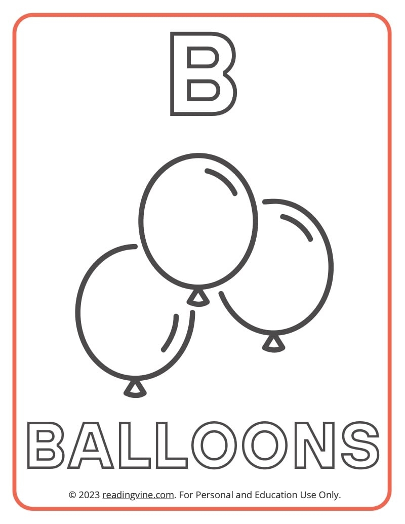 Letter B Coloring Pages Free Printable Sheets For Preschool