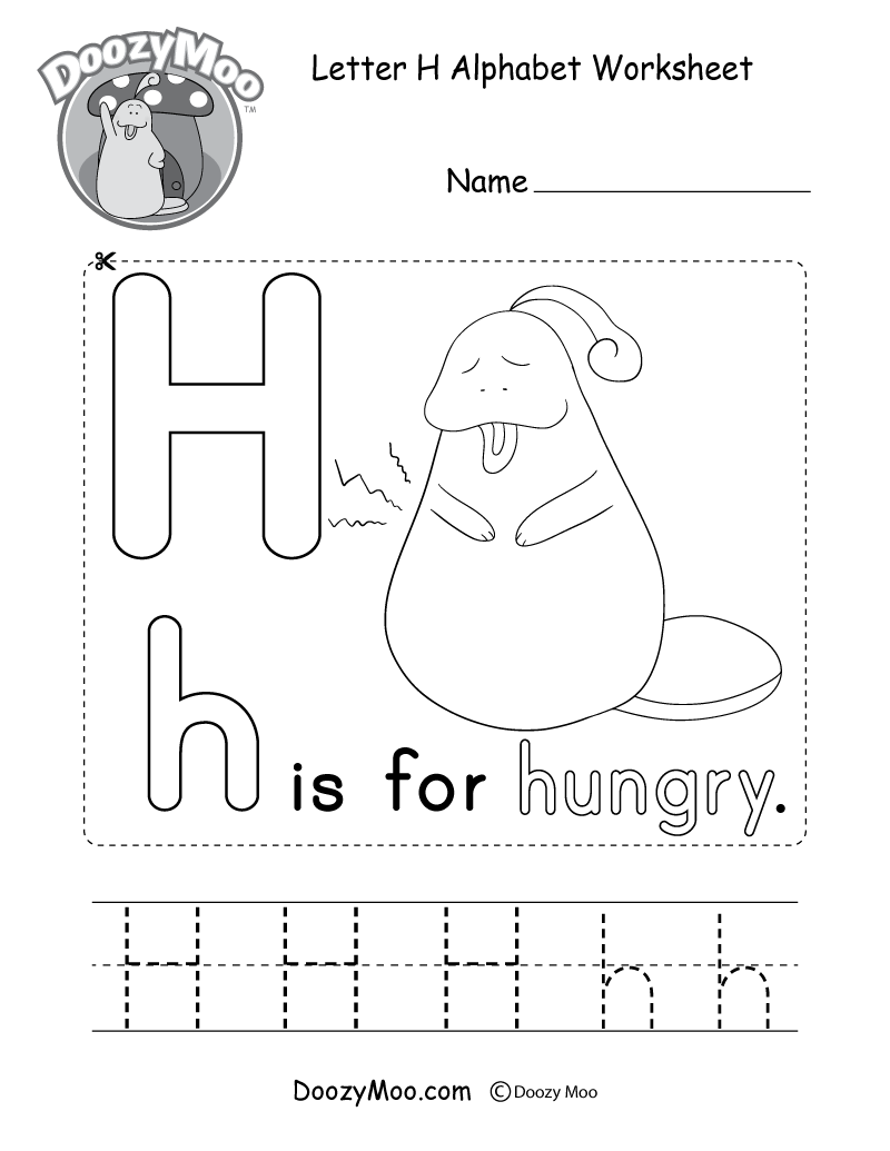 letter h activity sheets