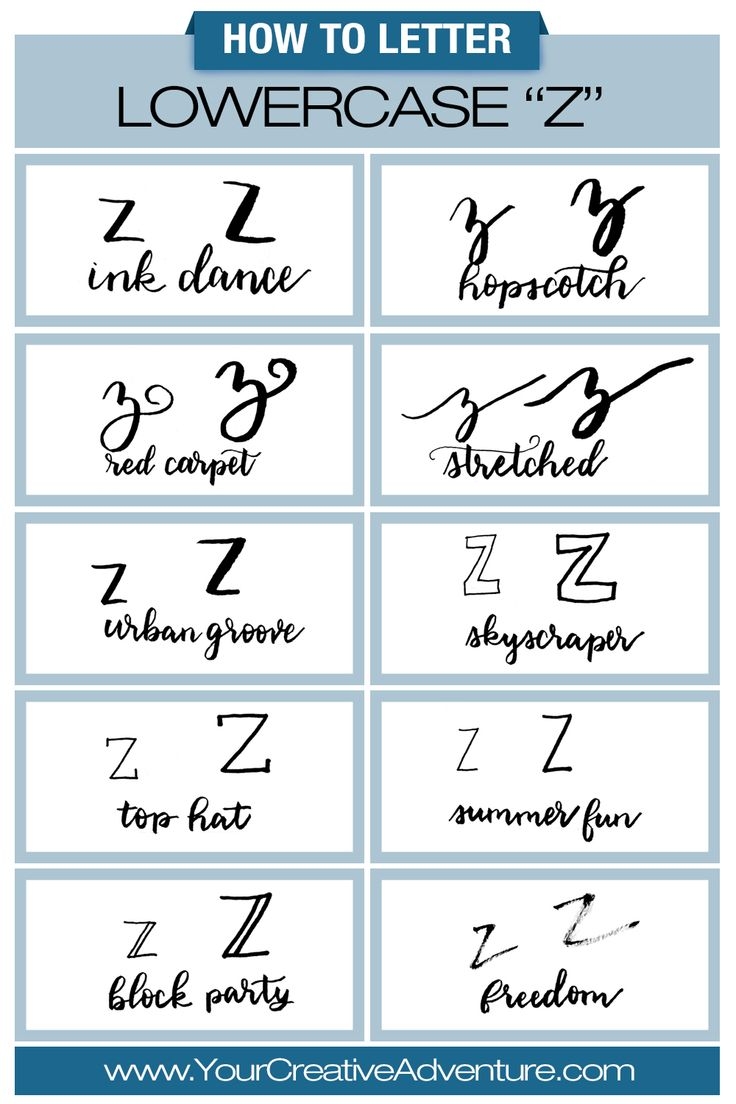lowercase z in cursive