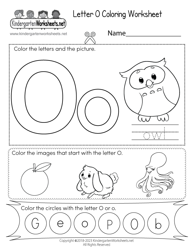 kindergarten alphabet worksheets