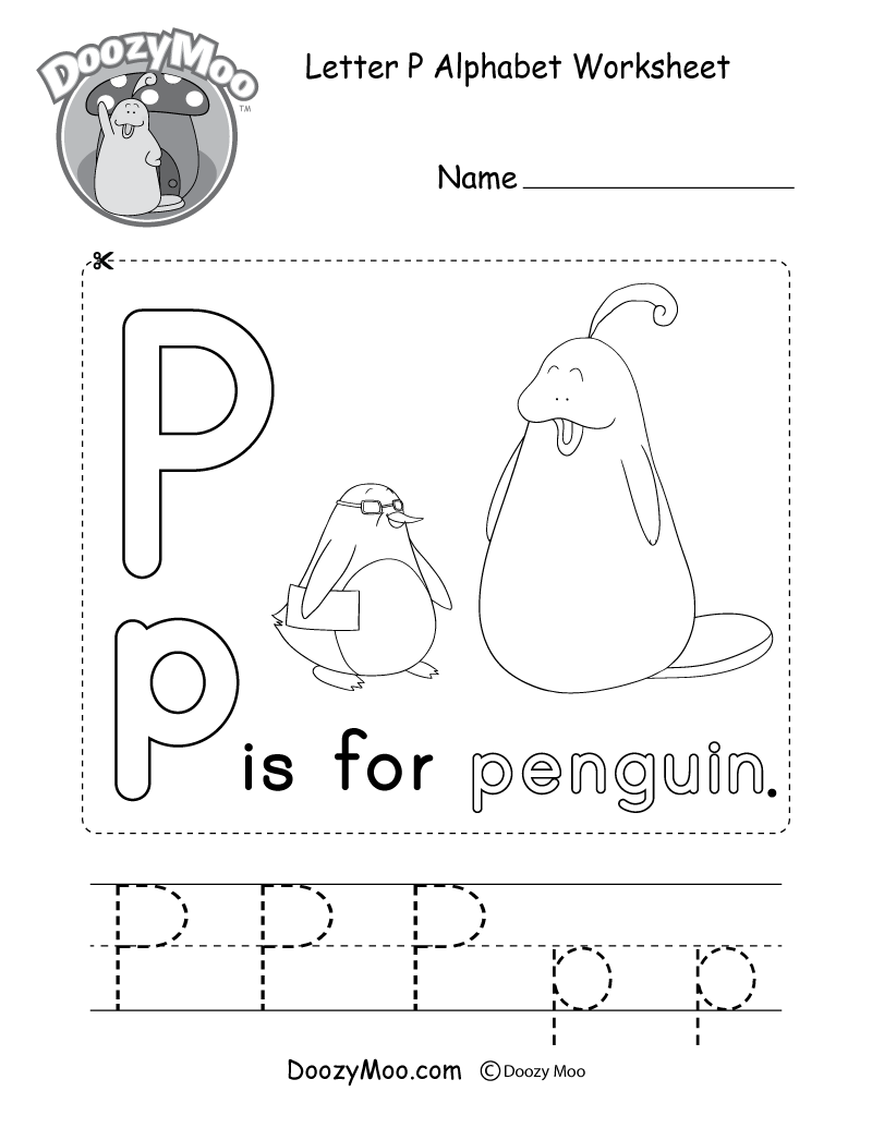 letter p worksheet
