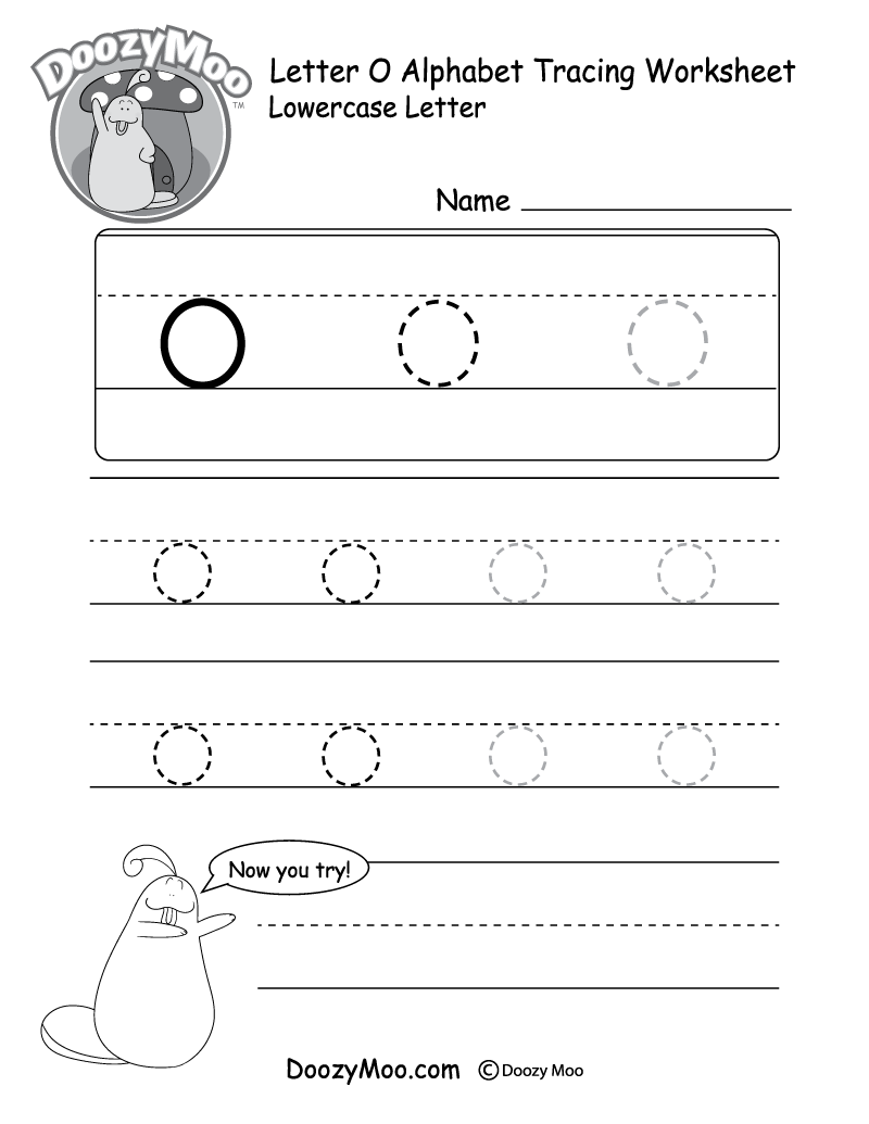 letter o worksheets