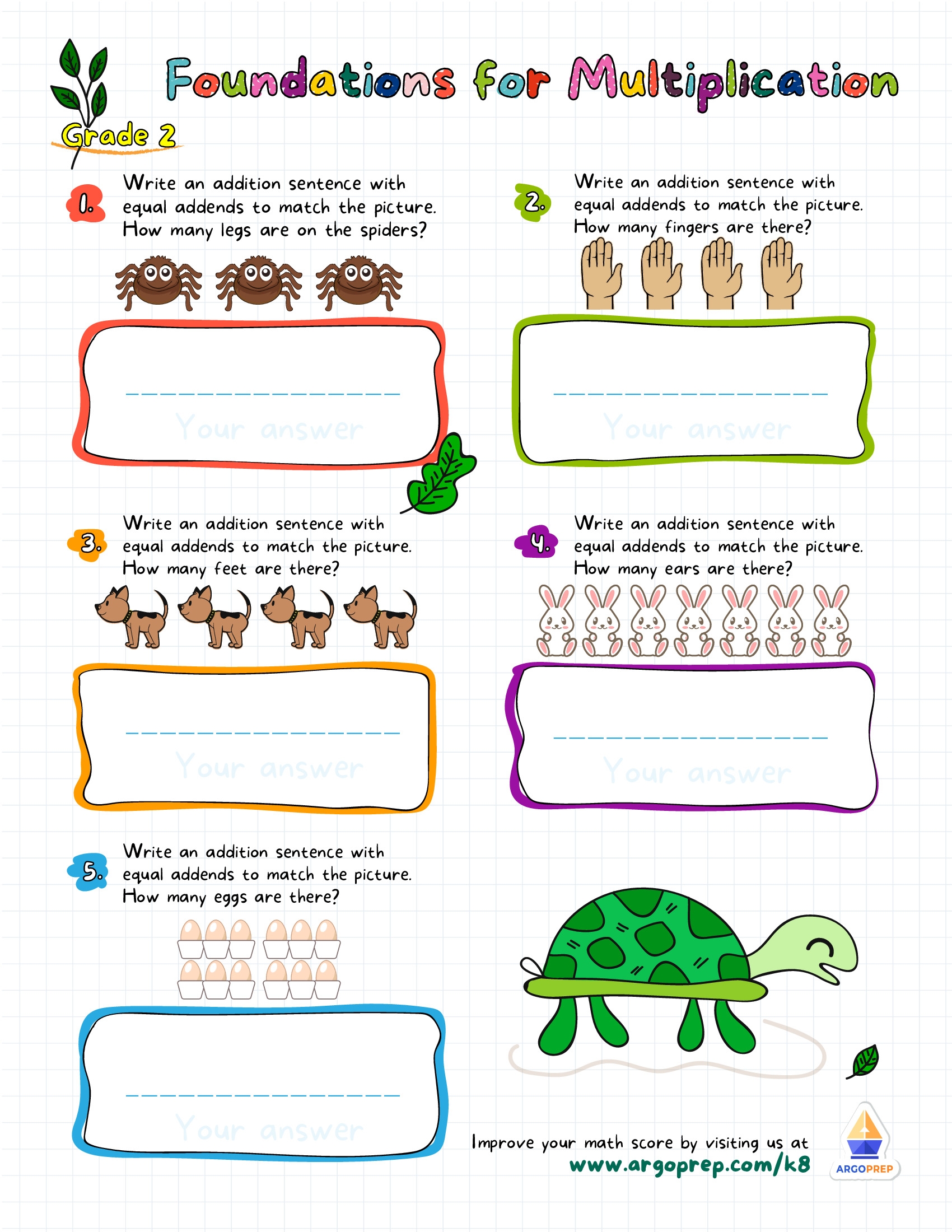 Making Equal Groups Worksheets ArgoPrep