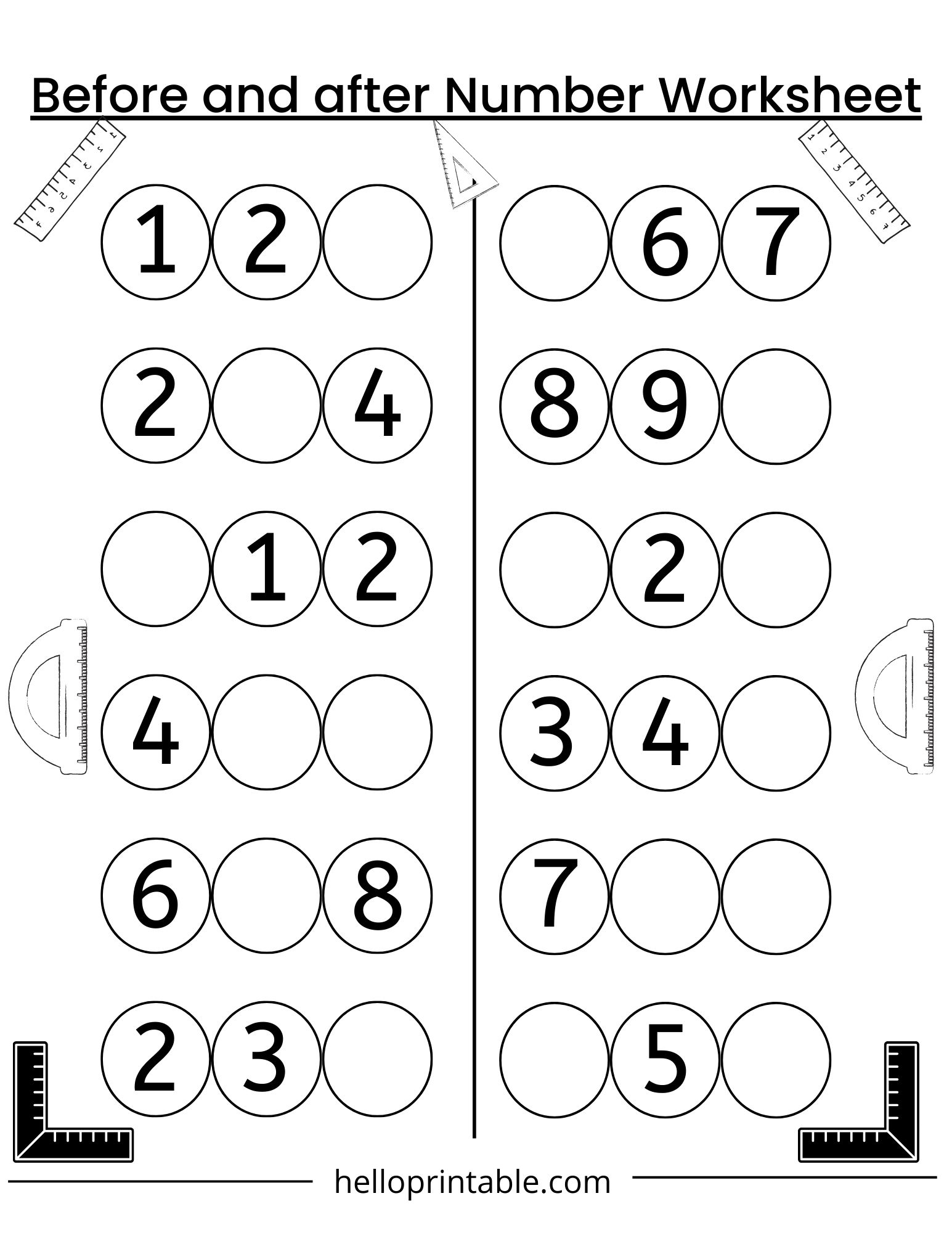 free printable worksheets for kindergarten math