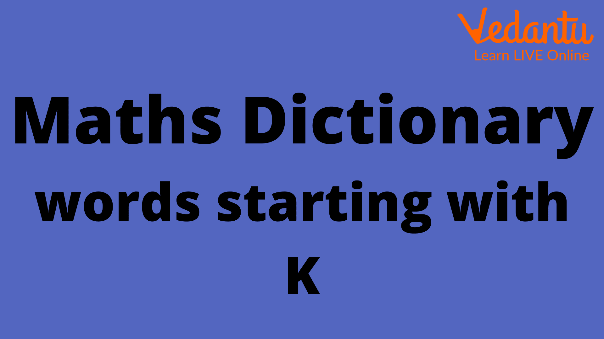 Math Words That Start With K Key Terms Examples