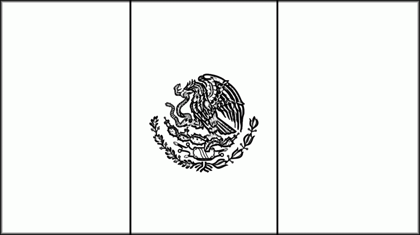Mexican Flag For Coloring 544920