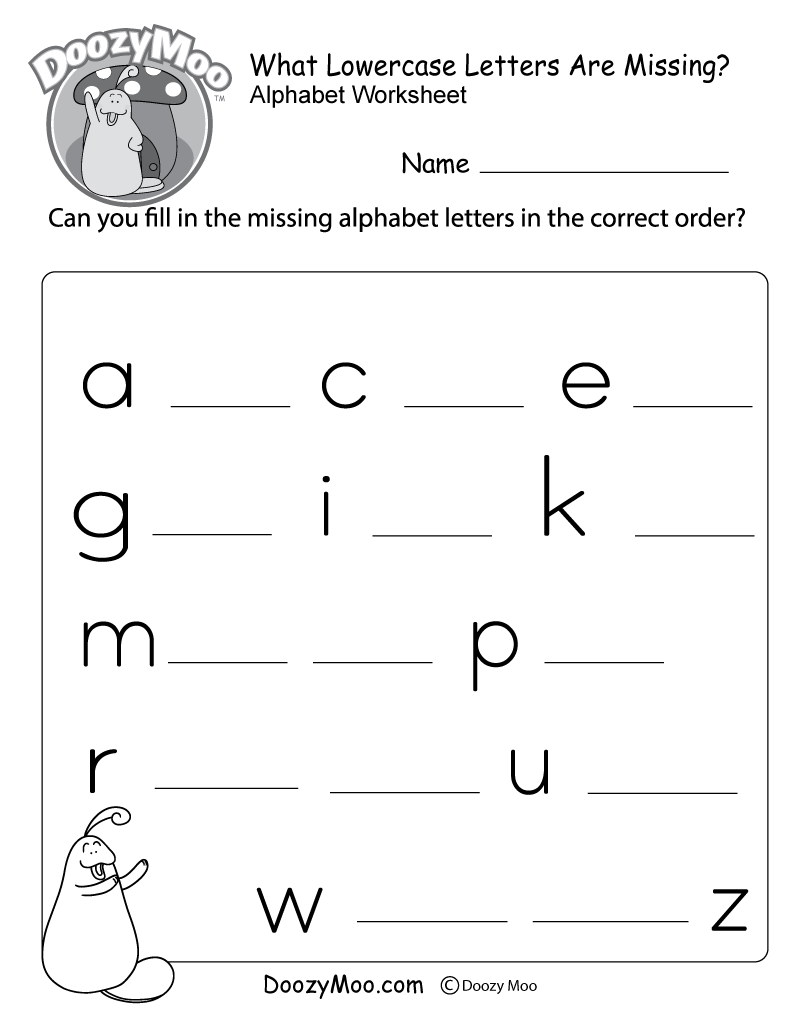 free printable alphabet worksheets preschool