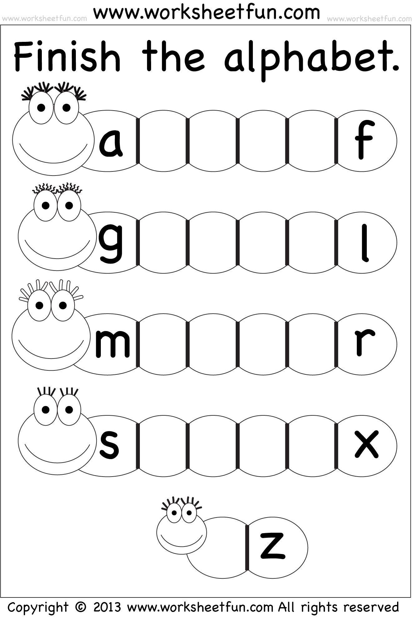 Missing Lowercase Letters Missing Small Letters Worksheet FREE Printable Worksheets Worksheetfun