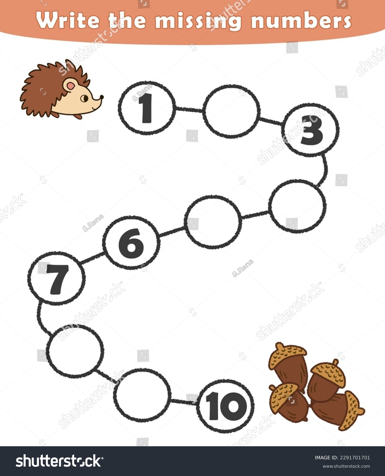 Numbers Missing Numbers 1 10