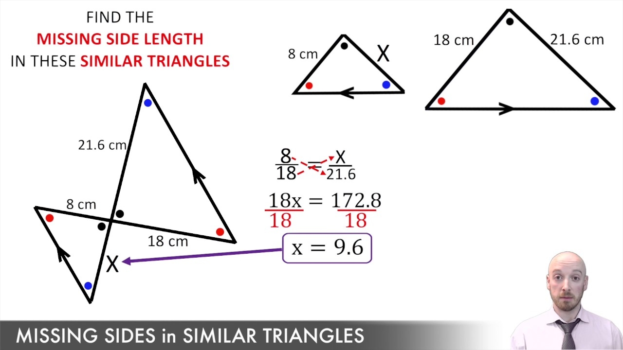 how to find the missing side length of a triangle