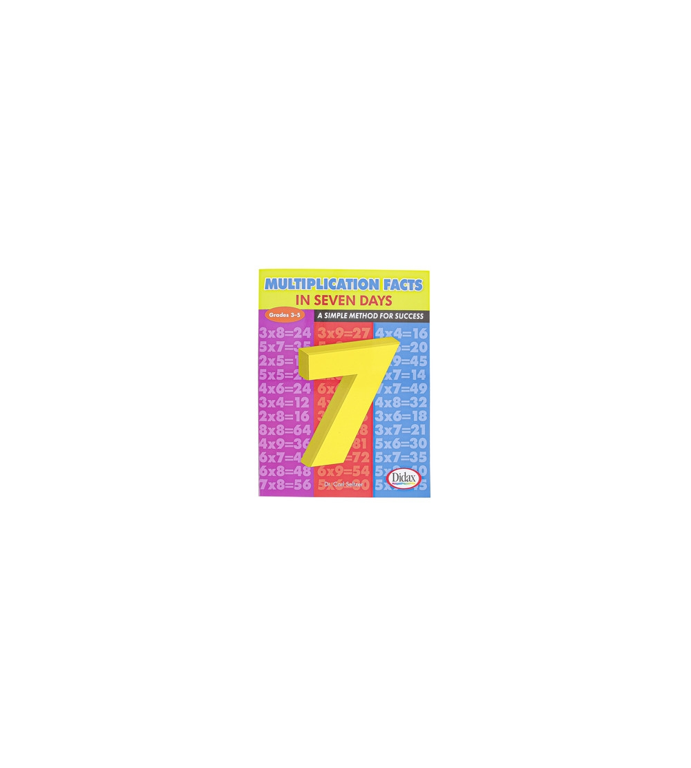 Multiplication Facts In Seven Days Grades 3 5