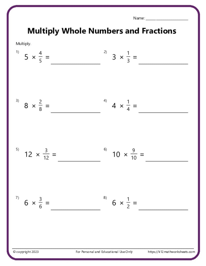 how to multiply fractions