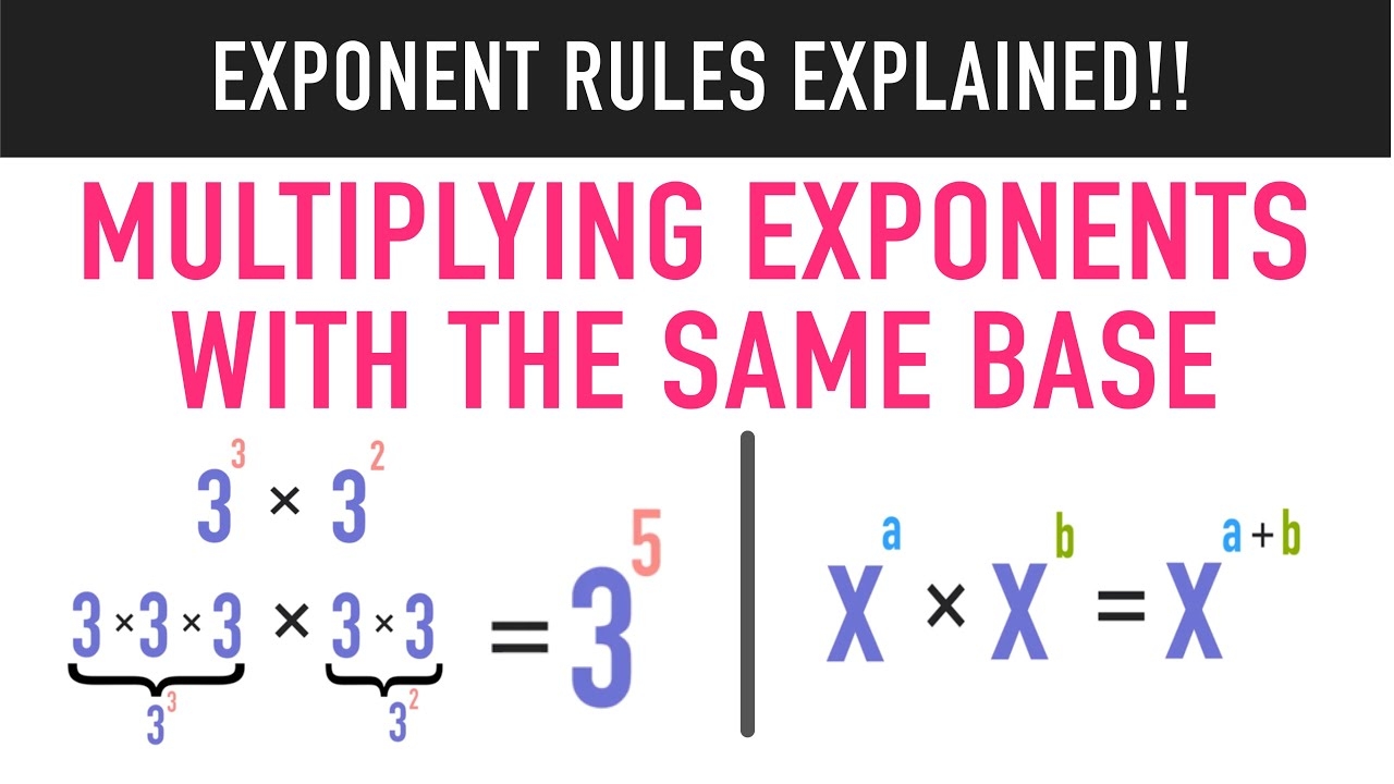 adding exponents with same base