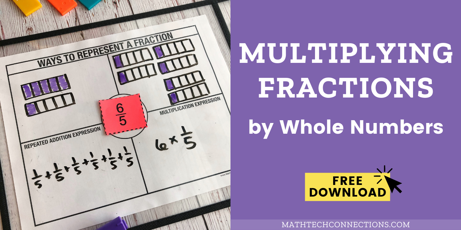 Multiplying Fractions By Whole Numbers Math Tech Connections