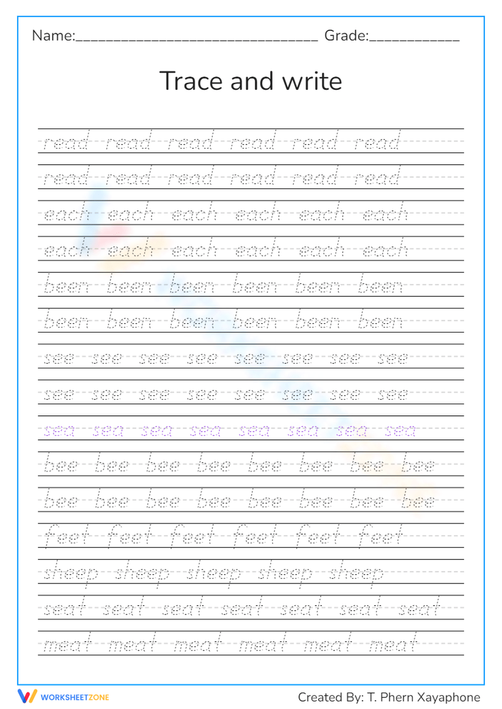 Neat Handwriting Worksheets Printable