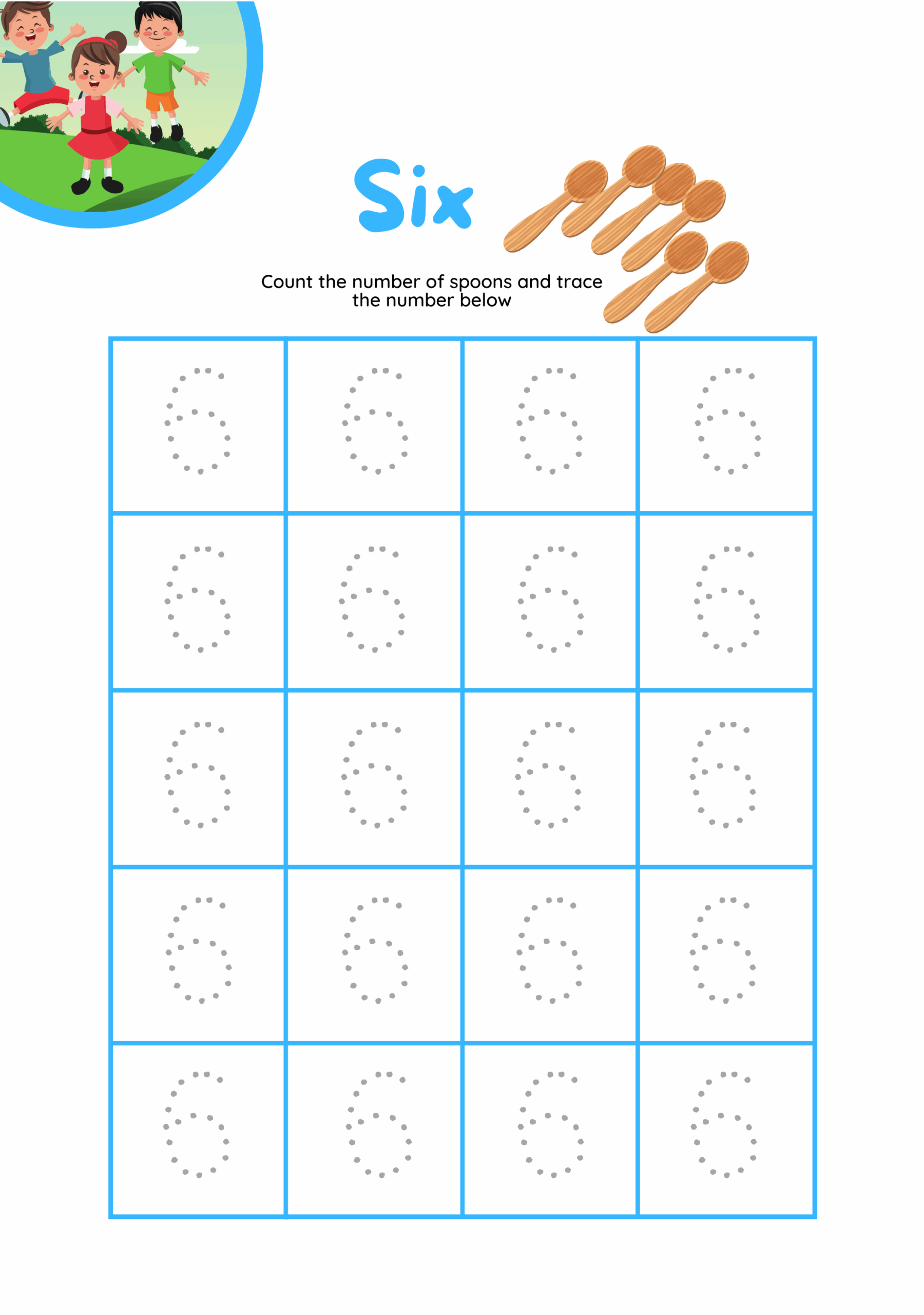 Number 6 Tracing Worksheet Pdf