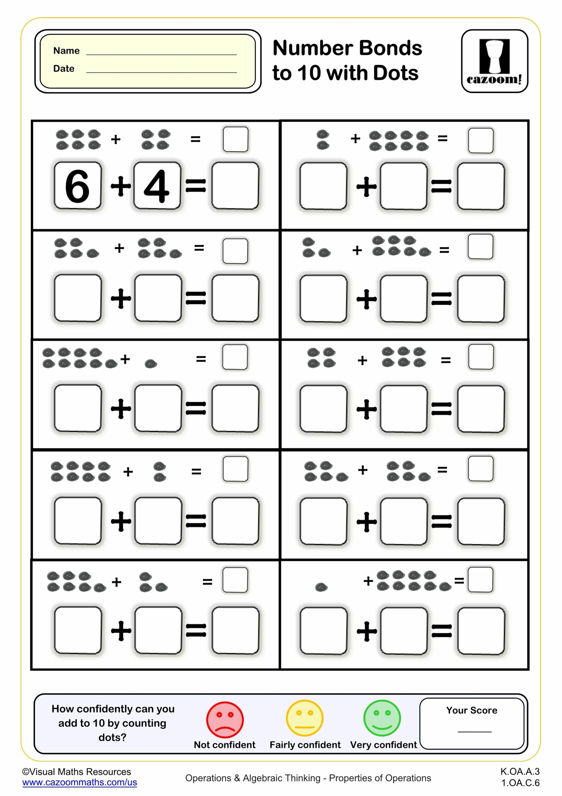 number bond worksheets kindergarten