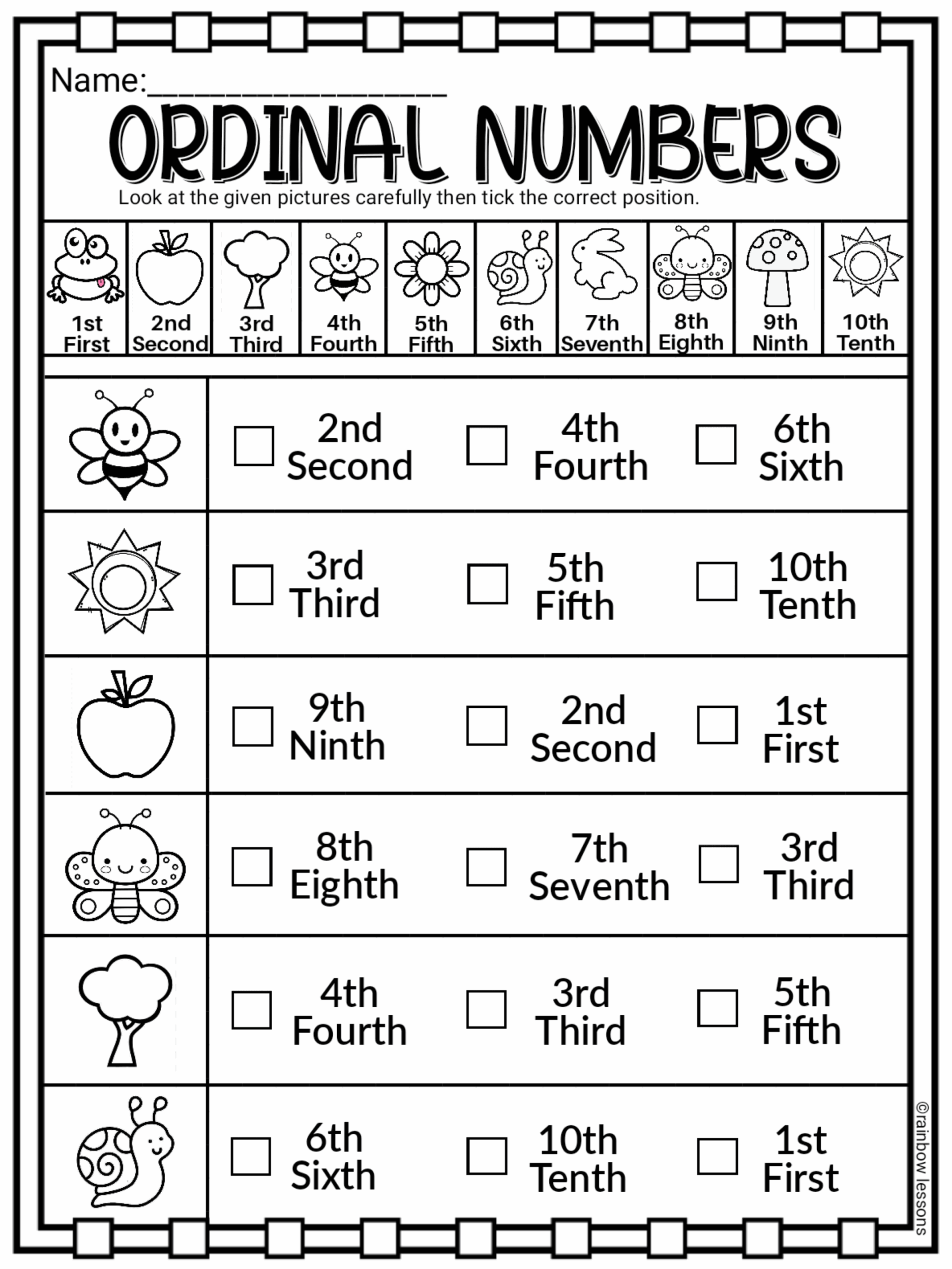 Numbers 1 – 20 worksheets printable