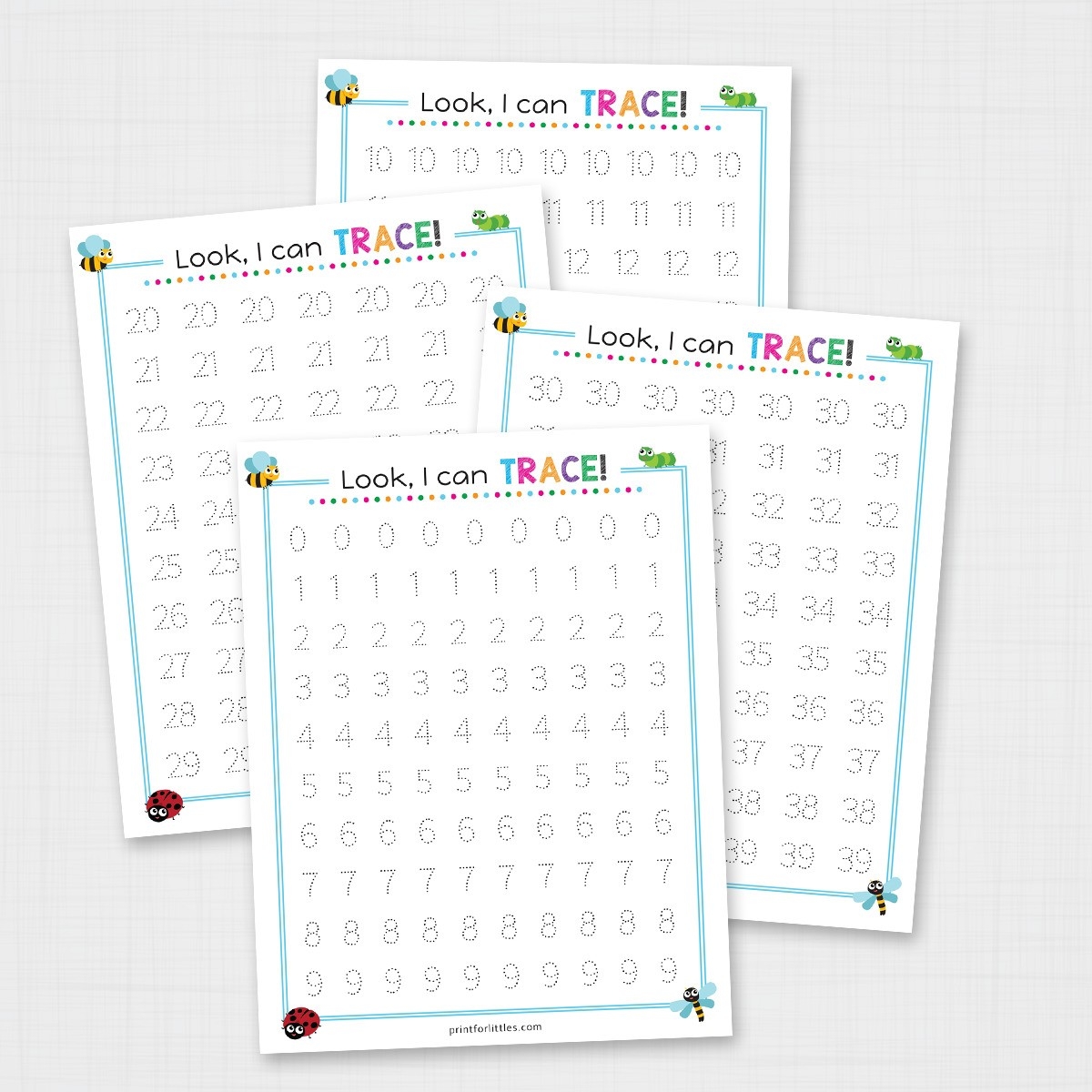 1-50 tracing pdf