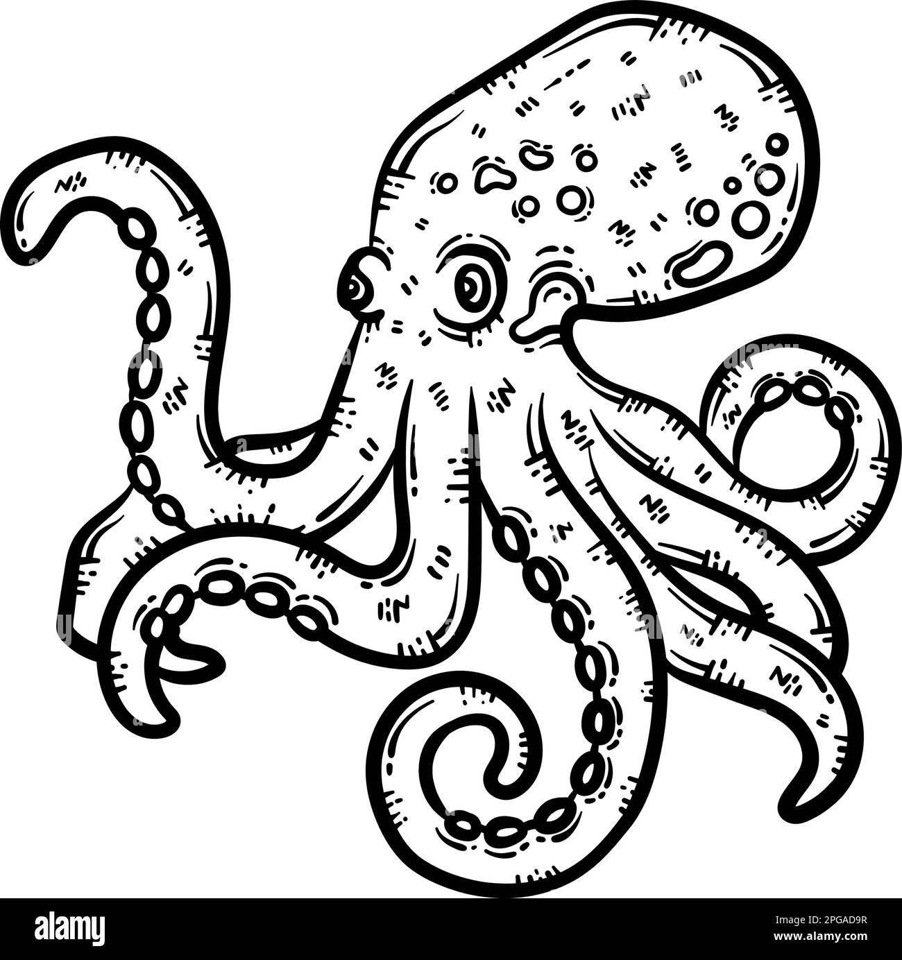 octopus coloring page printable
