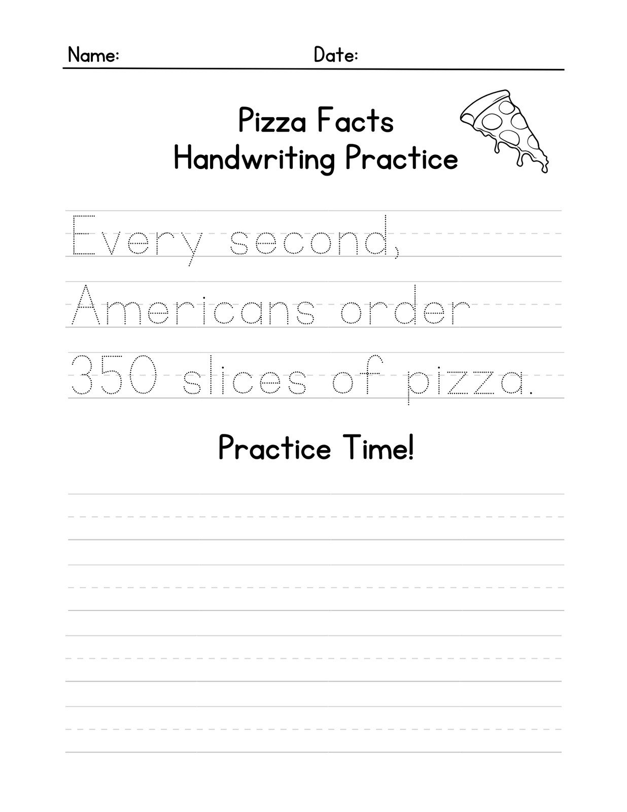 free printable kindergarten handwriting worksheets