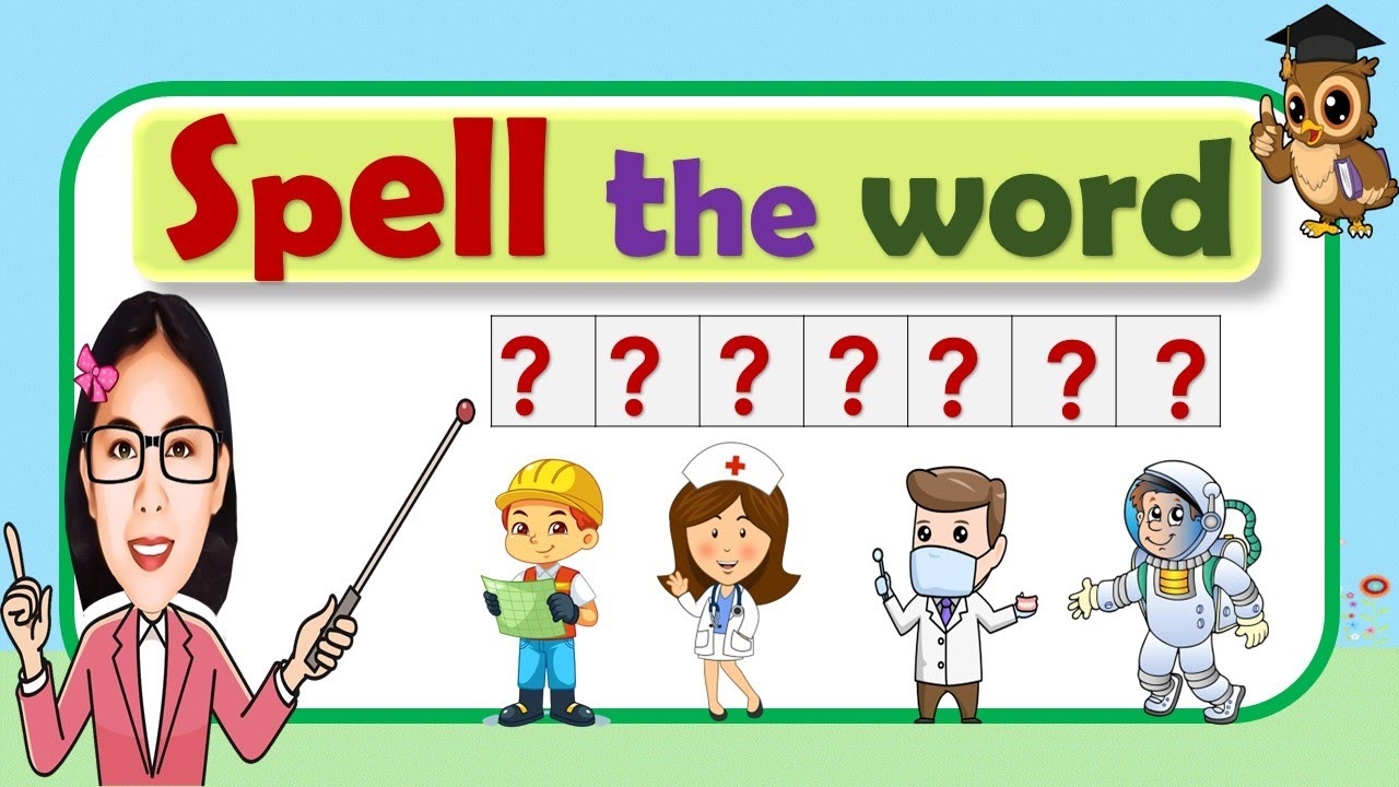 Part3 Quiz Learn How To Spell Words Spelling Lesson Different Profession YouTube