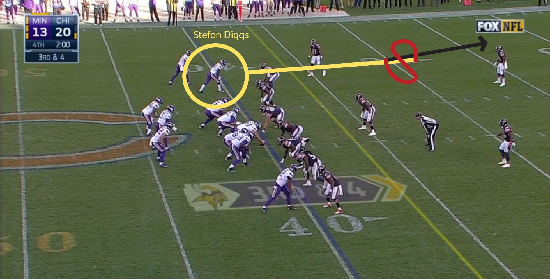 Play Of The Week Bridgewater To Diggs For 40 yard Game tying TD